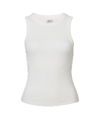 RIBBED TANK - SNOW