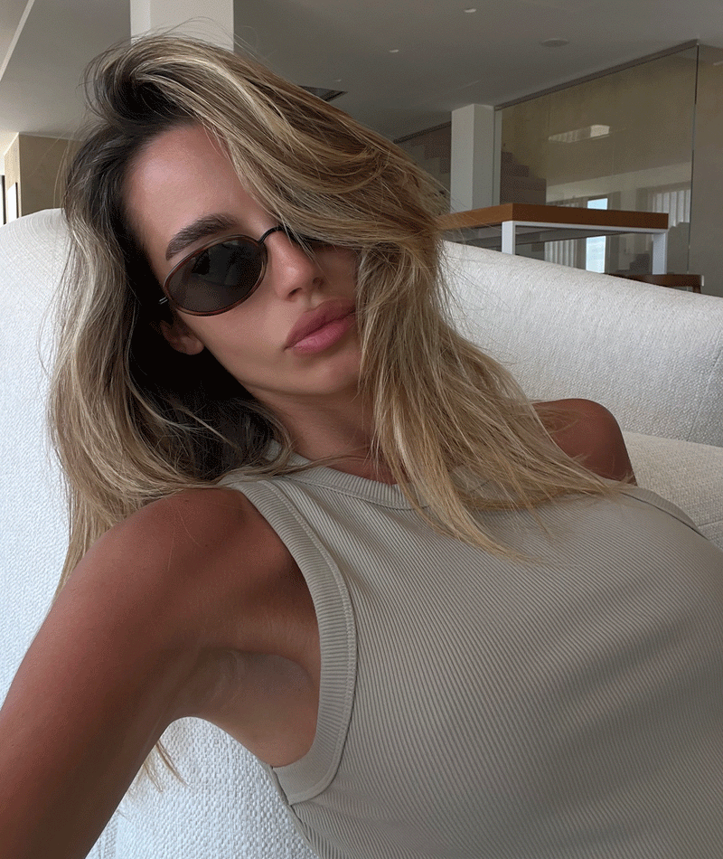 RIBBED TANK - TAUPE