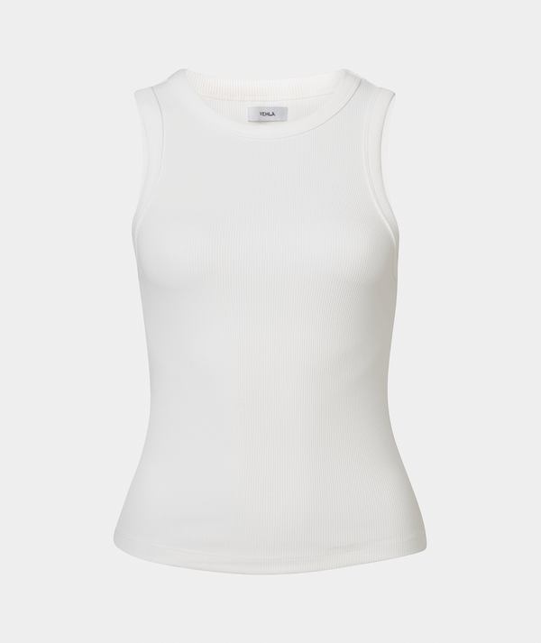 RIBBED TANK - SNOW