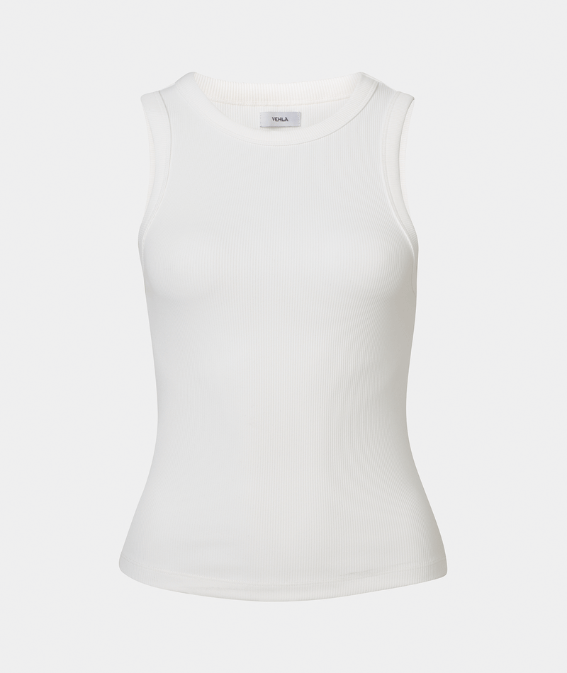 RIBBED TANK - SNOW