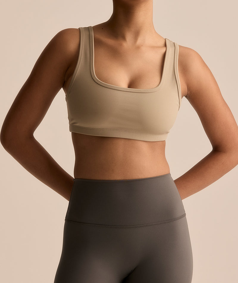 SPORTS BRA - TAUPE