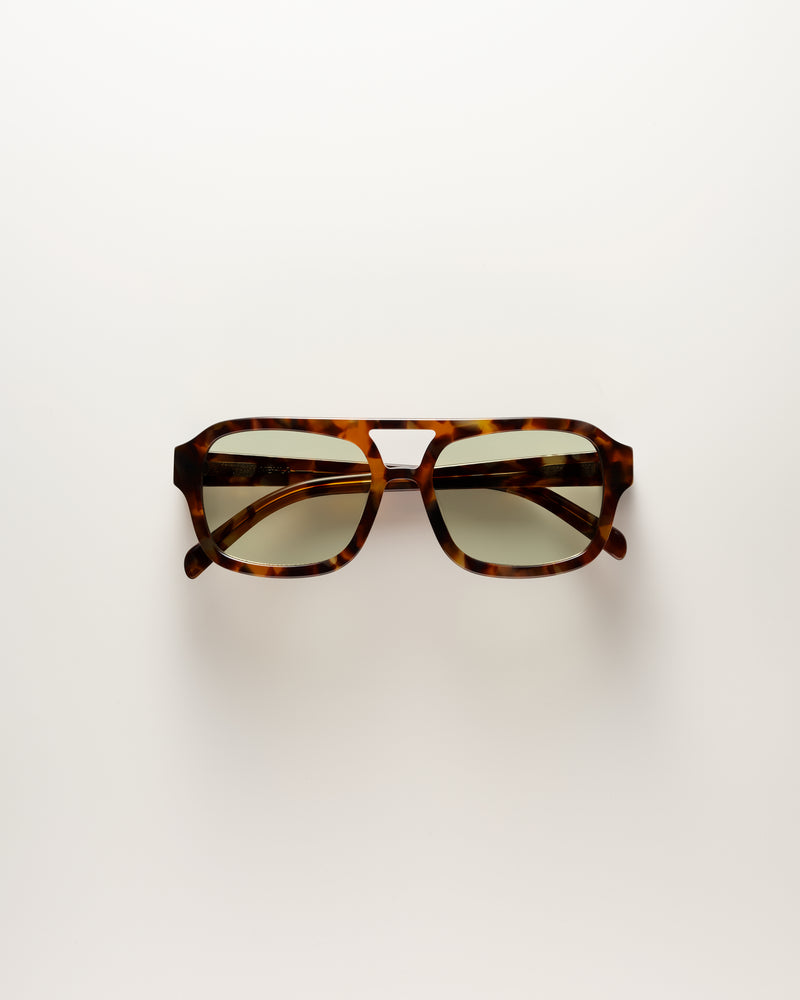 Dixie Tort Sage Green Sunglasses | VEHLA