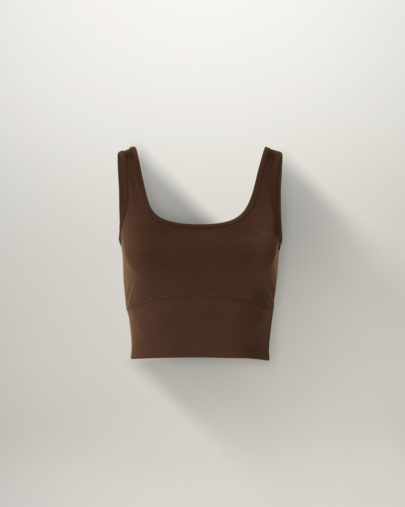 CROPPED TANK - CHOC
