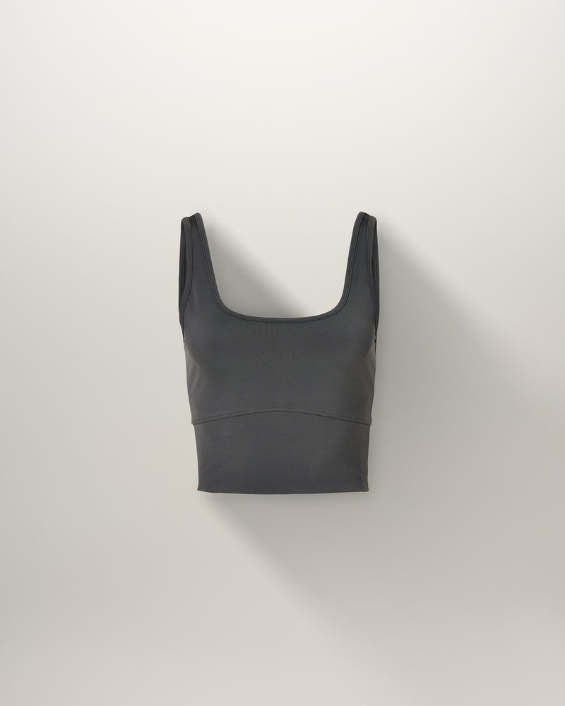 CROPPED TANK - SMOKE