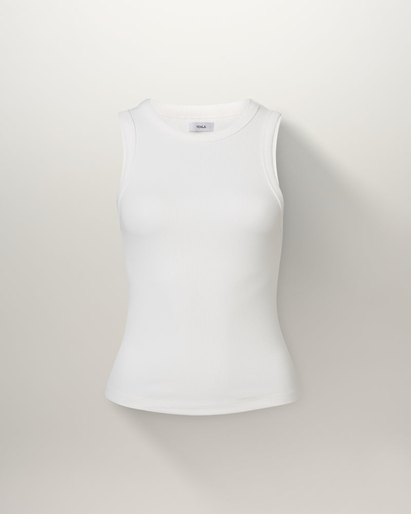 RIBBED TANK - SNOW