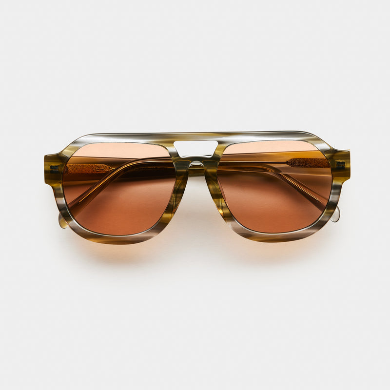 ront product shot of vehla eyewear phoenix sunglasses in camo toffee